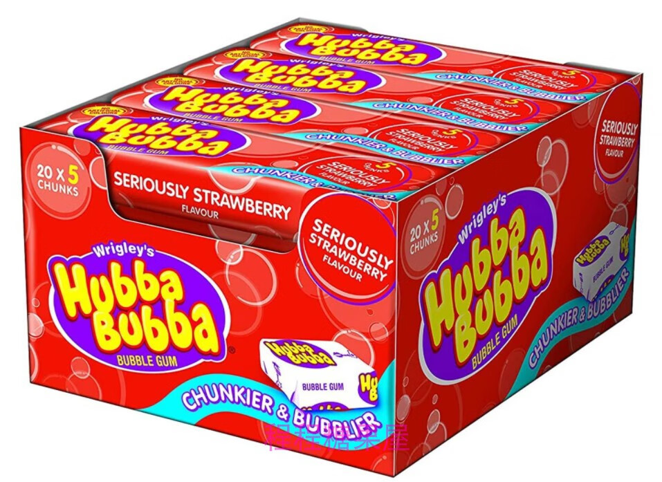 特产优联 上海可发超大泡泡糖 hubba bubba 经典水果味 卷卷糖 卷尺糖