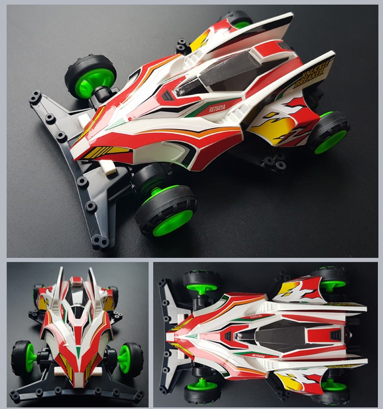 四驱赛车组装8090后怀旧拼装模型儿童玩具赛车车模 蓝色天蝎座【图片