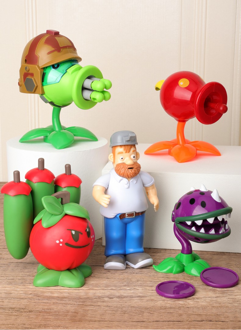 植物大战僵尸的玩具单个潜伏芹菜猫尾草苇玉米加农炮向日葵向日葵产