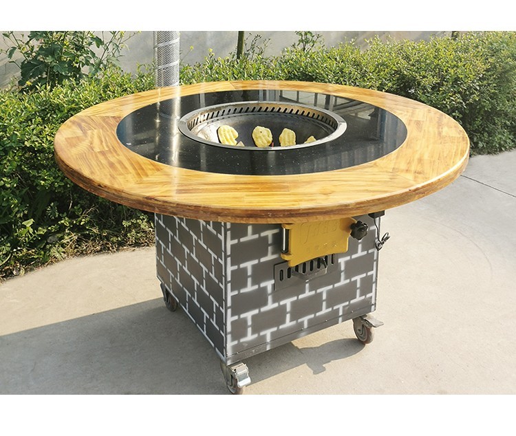 商用柴火灶家用移动农村地锅铁锅炖灶台桌户外大锅台柴火鸡灶台大锅灶