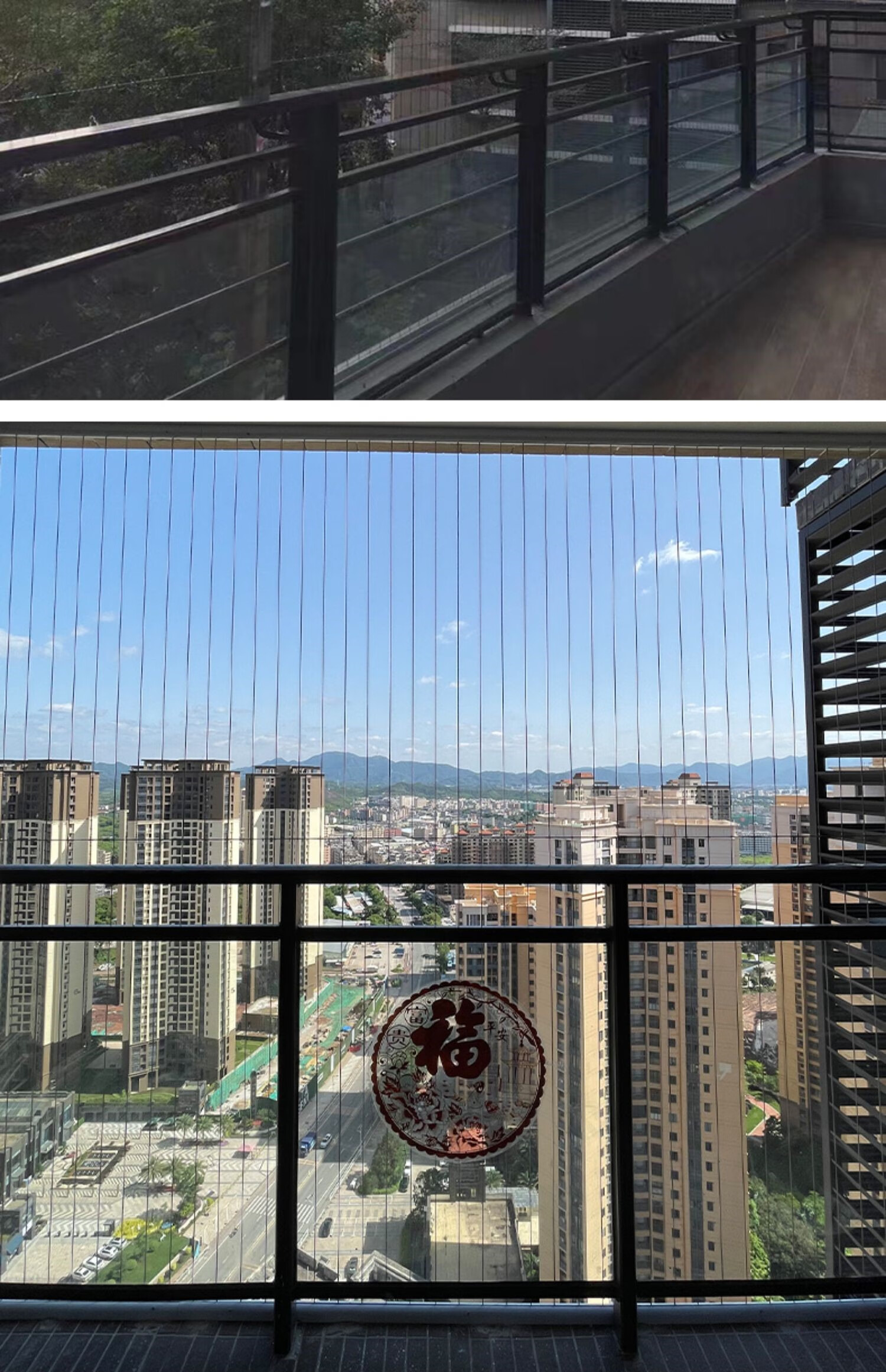 阳台隐形防盗网儿童安全护栏316钢丝防护网防盗窗深圳珠三角安装 特厚