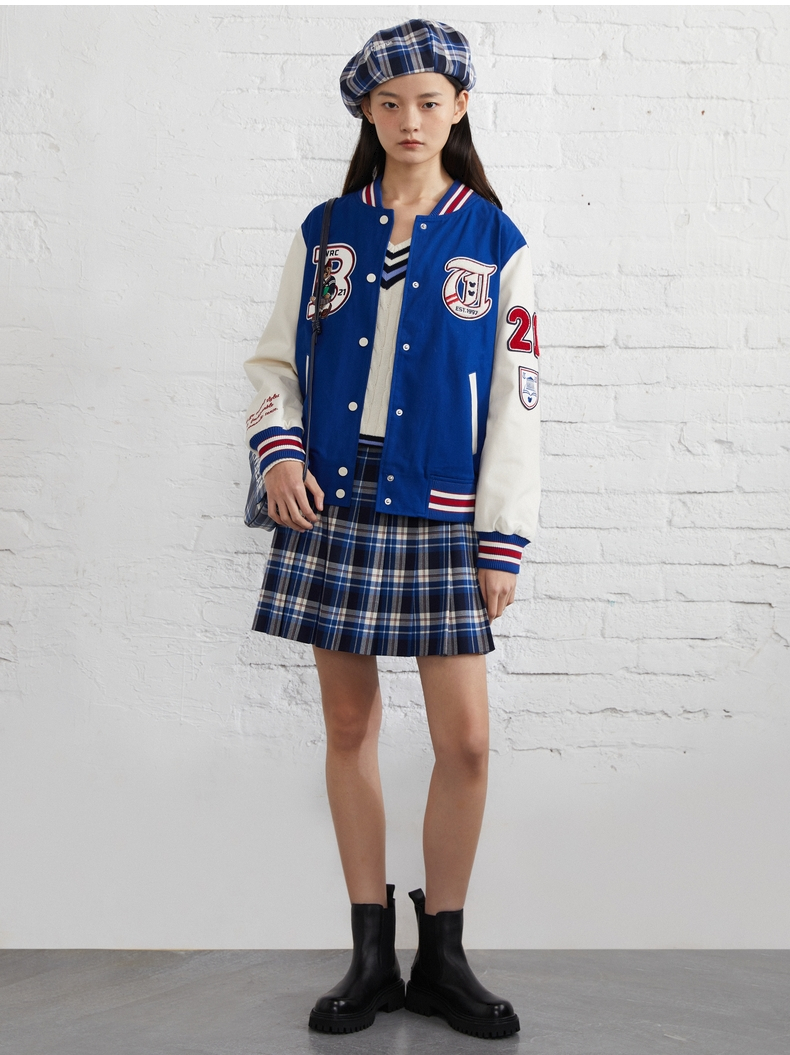 teenieweenie小熊棒球服学院风短款外套休闲潮女装2022年春夏新品ttjj