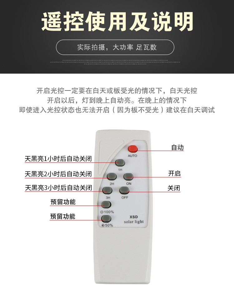 福蛋太阳能灯庭院灯路灯家用室内户外雷达感应大范围投光灯遥控光控