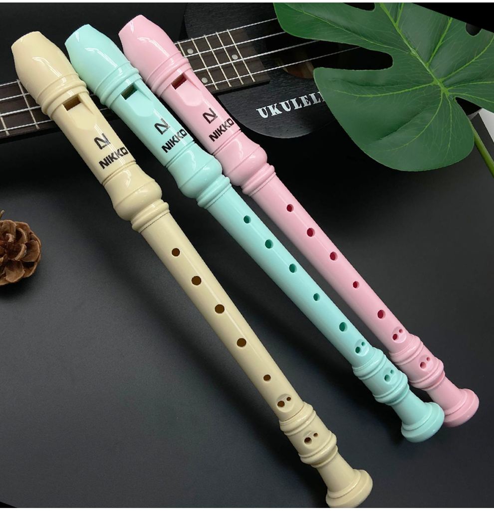 nikko竖笛8孔德式高音c调儿童成人小学生入门专业笛子乐器 英式-淡