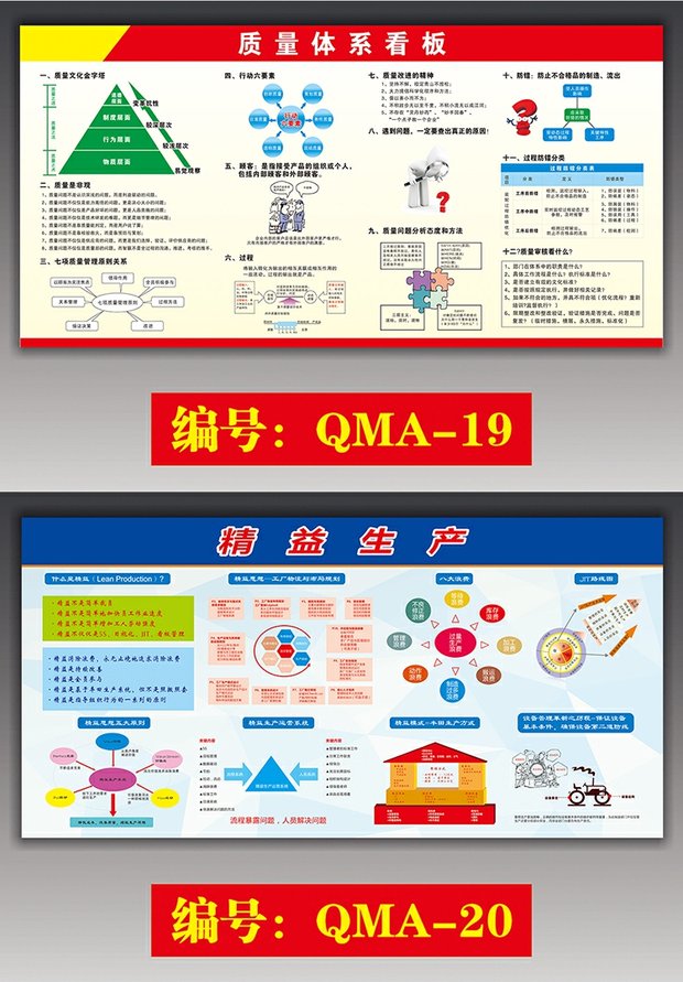 公司车间安全生产质量管理宣传看板海报企业工厂品质宣传栏挂画贴 qma