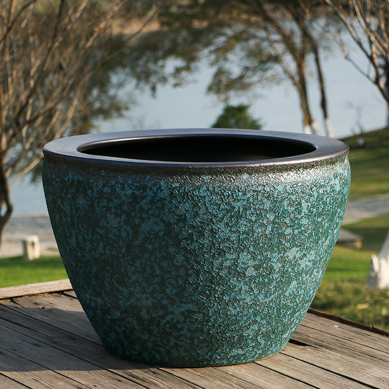 瑾瀚瓷轩景德镇陶瓷鱼缸仿古养睡莲碗莲荷花缸乌龟缸庭院阳台客厅锦鲤