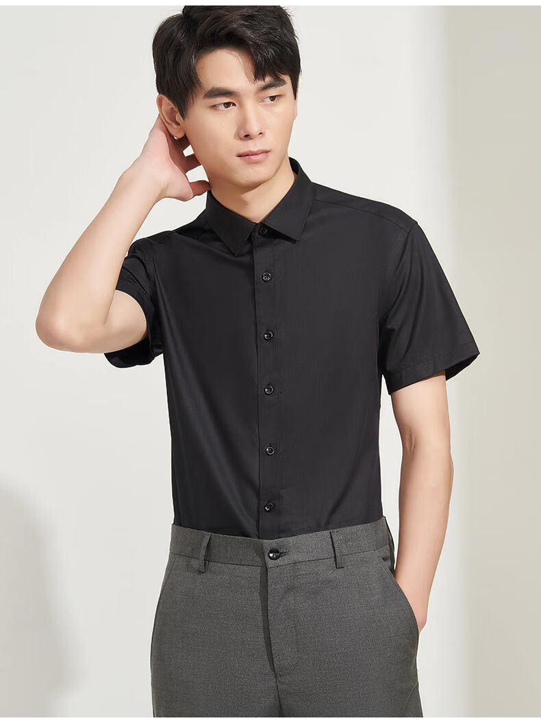 衬衫男工装夏季新款休闲女同款职业衬衣定制上衣打底衫 女款蓝色 3xl