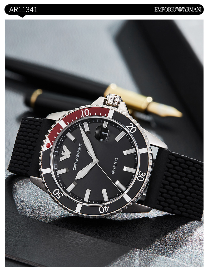 armani 阿玛尼手表 男士手表 钢带休闲商务腕表石英男士腕表 ar11463