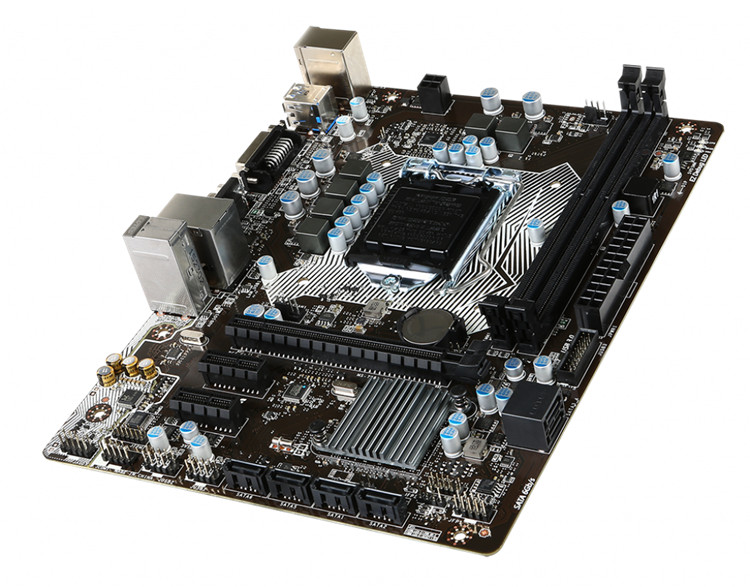 新微星b150micafed3provdb150主板1151ddr3替h110b2天蓝色