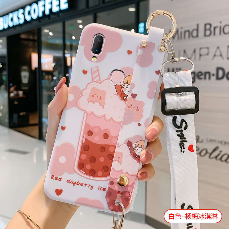 mogdey vivov1813t手机壳维沃z3可爱女款v1813a防摔软套带钢化膜vivoz