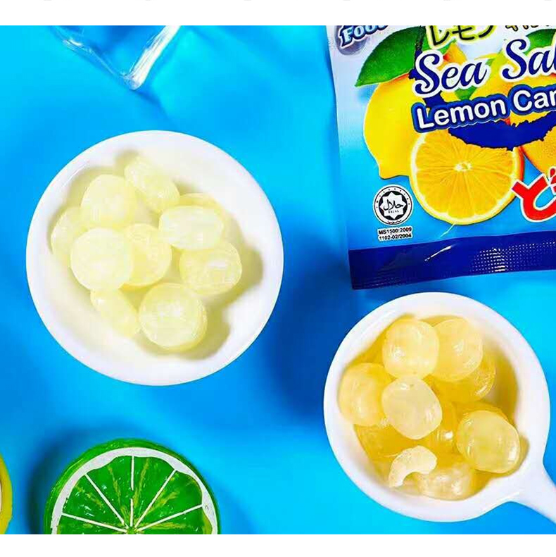 大马碧富牌薄荷咸柠檬味糖果15g/袋 润喉糖水果硬糖 薄荷柠檬味12袋