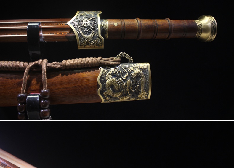 龙泉川山岛刀剑全手工高锰钢花纹钢八面四面宝剑汉剑唐剑长剑短剑硬剑