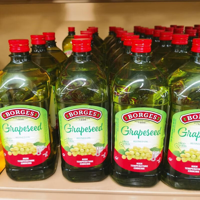 西班牙进口borges/伯爵葡萄籽油适合炒菜食用油2升 红色【图片 价格