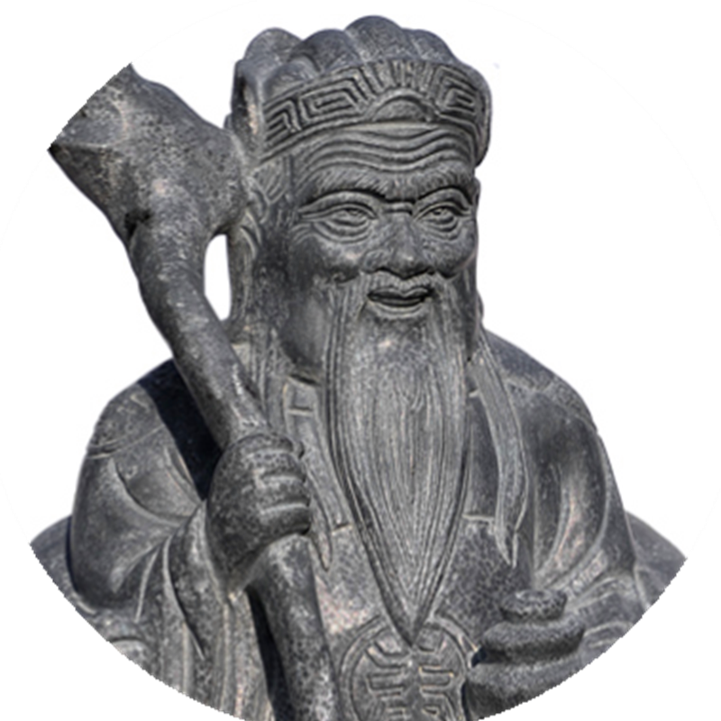 石雕土地公土地婆神像雕塑石头青石土地爷土地奶娘供奉家用土地庙 22