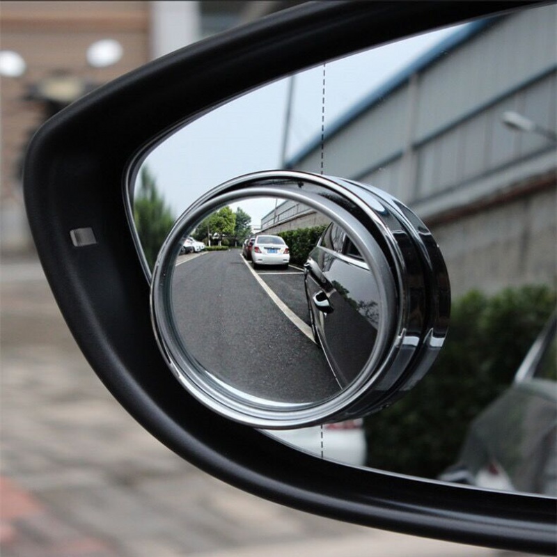 倒车镜小圆镜后视镜 汽车小圆镜360度可调后视镜盲点超清辅助前后轮胎