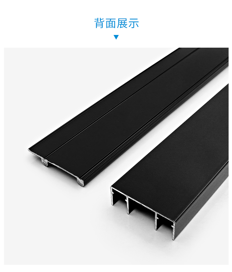 蒙莱奇加厚免开槽推拉门轨道衣柜门滑轨移门滑轮导轨配件上下轨厨柜门