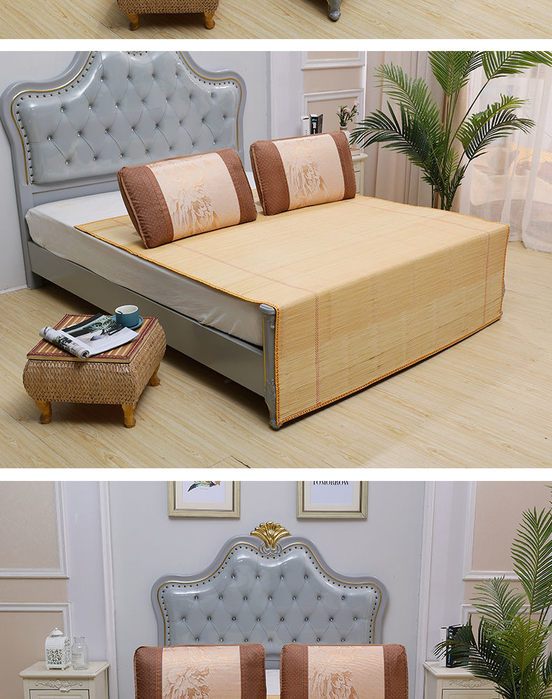 夏季凉席中青款学生凉席09m直筒12米15米08m竹席子宿舍单人床宽095长