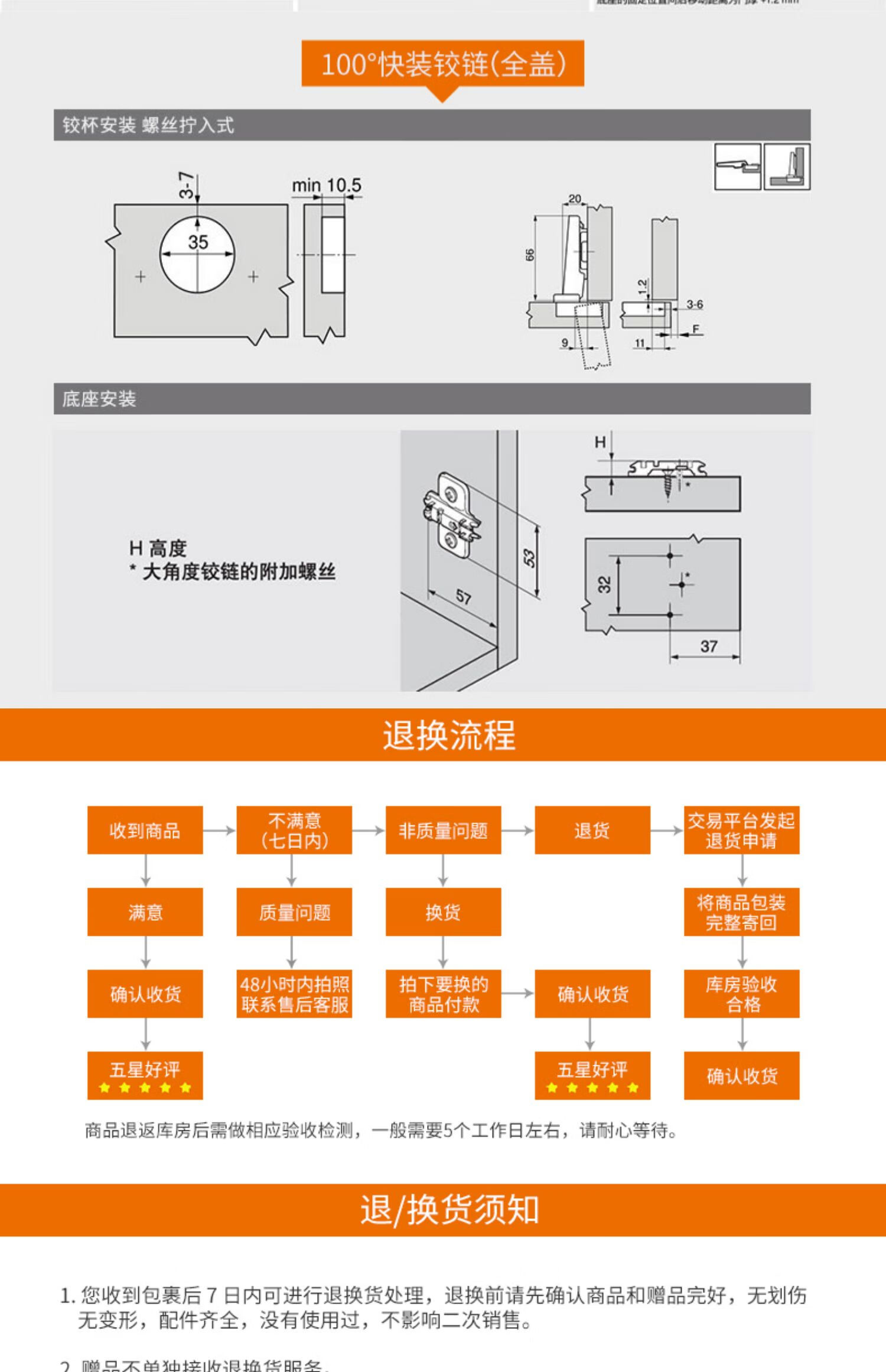 半盖合页安装尺寸图图片