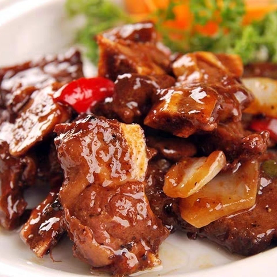 馔玉黑椒牛仔骨调理腌制带骨牛排肉牛小排店半成品食材 黑椒牛仔骨(1