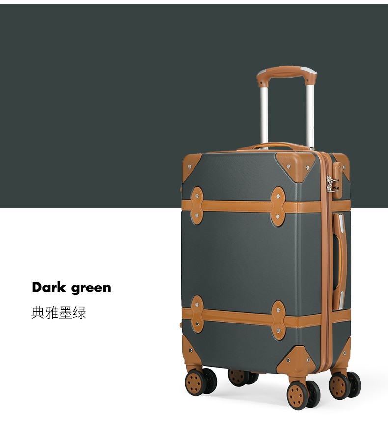 稻草人行李箱登机拉杆箱男女出差旅行箱24英寸大容量静音万向轮2021年