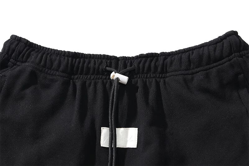 夏花纸马fog排扣长裤联名nba休闲裤篮球裤fear of god魔术贴黑标裤