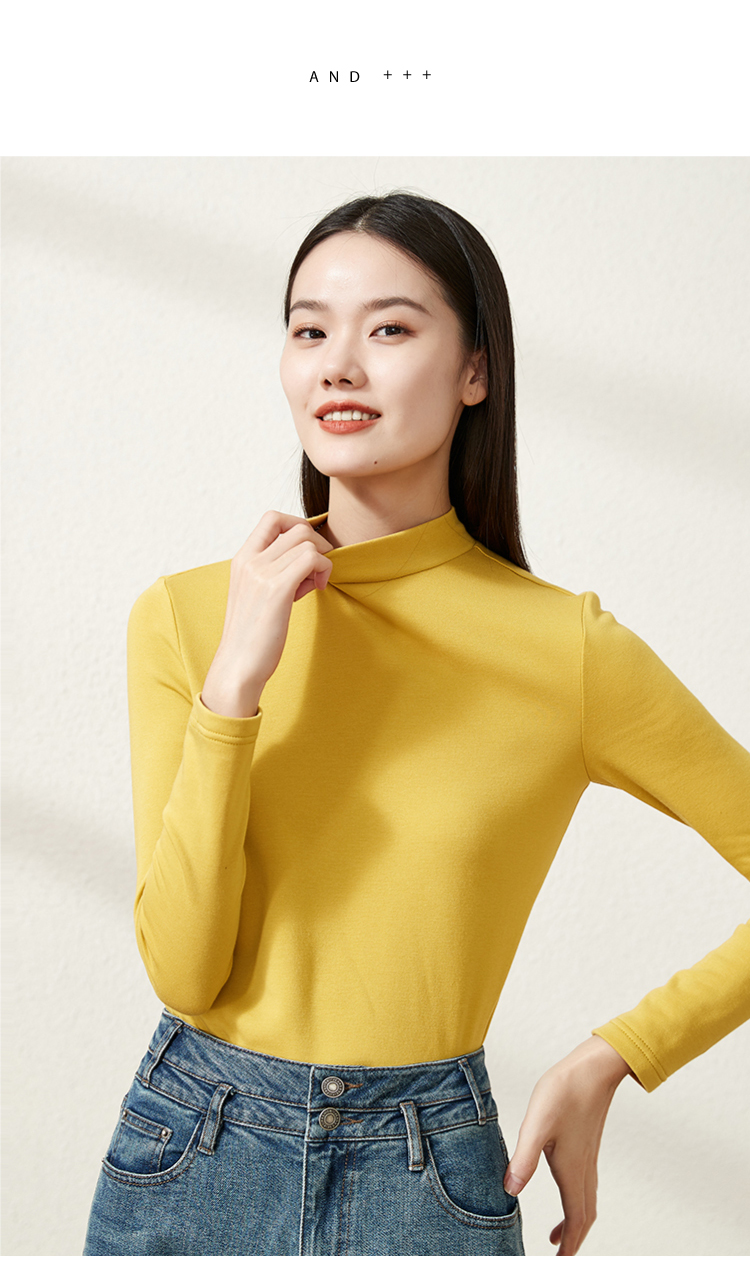 逸阳2022春秋打底衫女高领内搭针织衫秋冬百搭叠穿士上衣潮3712黑色s