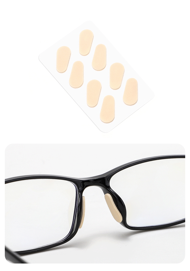 5张装眼镜鼻托柔软eva海绵鼻垫舒适一次性无压痕不脱妆防滑增高眼睛