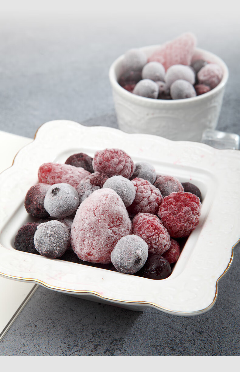 卫赞冷冻混合莓水果1kg装冷冻莓果餐饮奶茶果汁烘混合莓红树莓黑莓