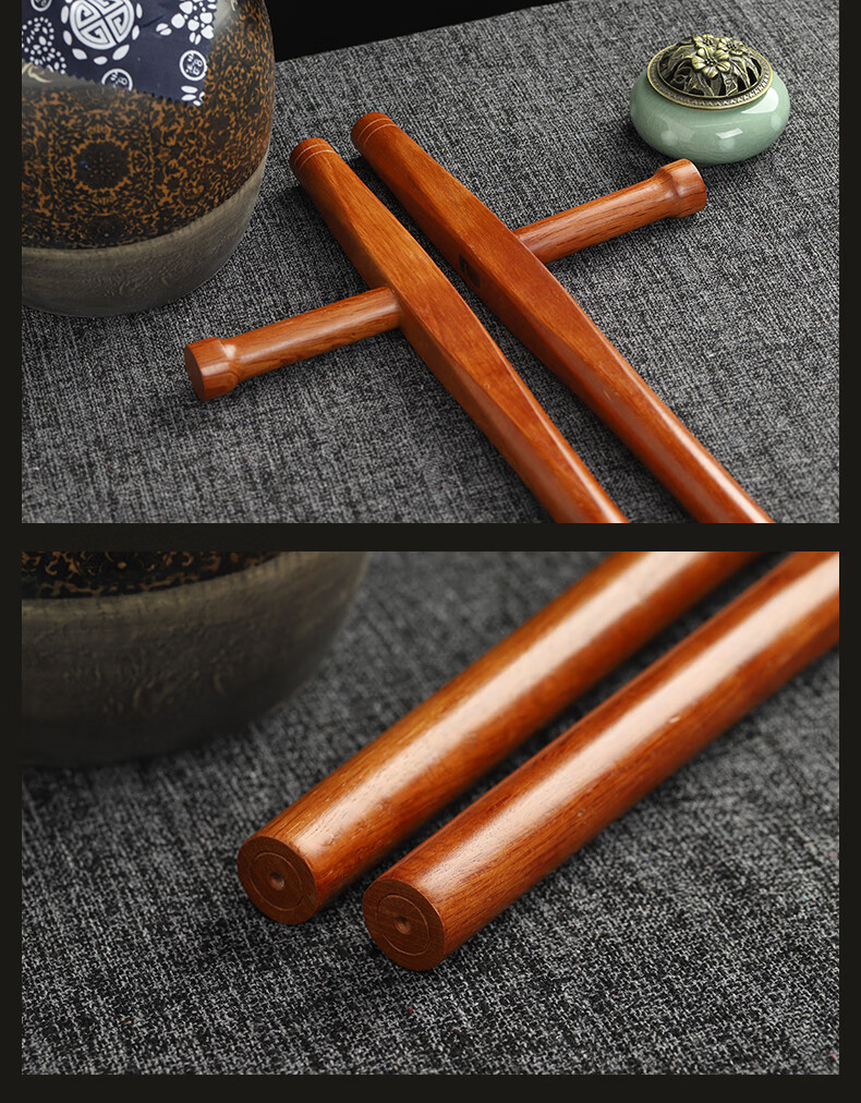 恋拓(liantuo) 青冈木武术双拐 浮萍拐t型拐子丁字棍 东方棍 送背袋