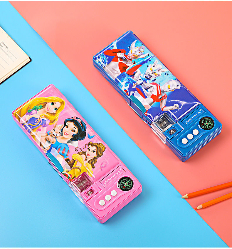 卡通儿童文具盒幼儿园多功能笔盒男女小学生铅笔盒网红笔袋大容量