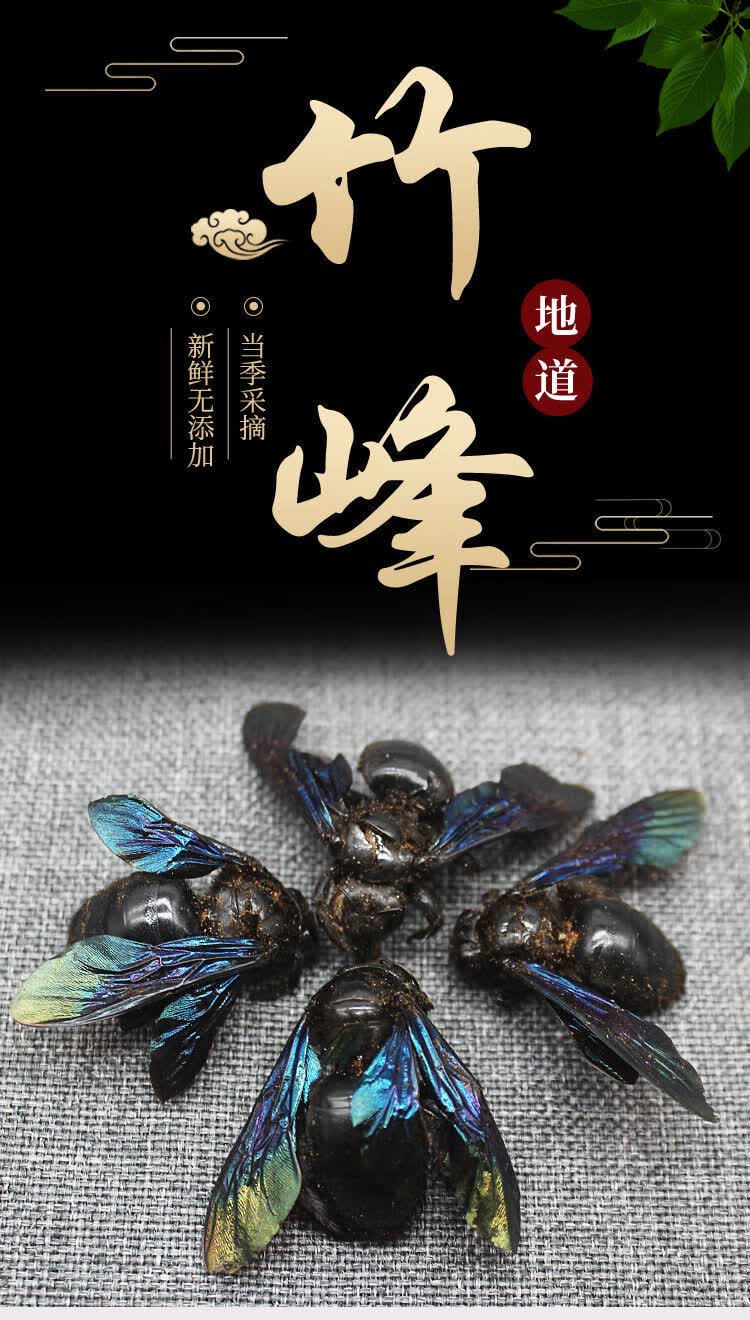 伟博正宗野生竹蜂广西竹筒蜂大盐竹蜂咸竹蜂另售金果揽 竹蜂20只