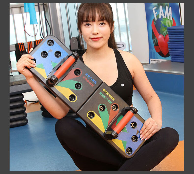 多功能俯卧撑板支架辅助器男女士练胸肌腹肌臂肌训练健身器材 俯卧撑