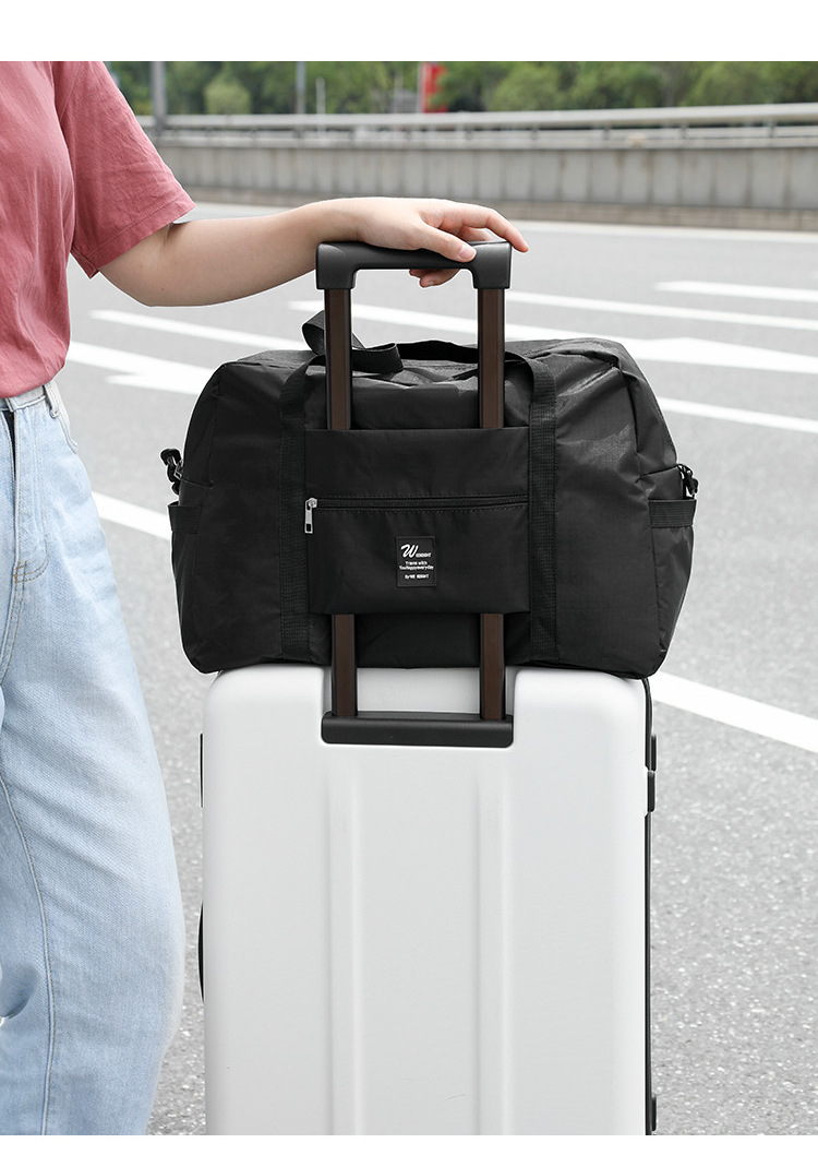 苏奕贝大容量防水折叠手提旅行包男女出差短途旅行袋单肩拉杆行李包