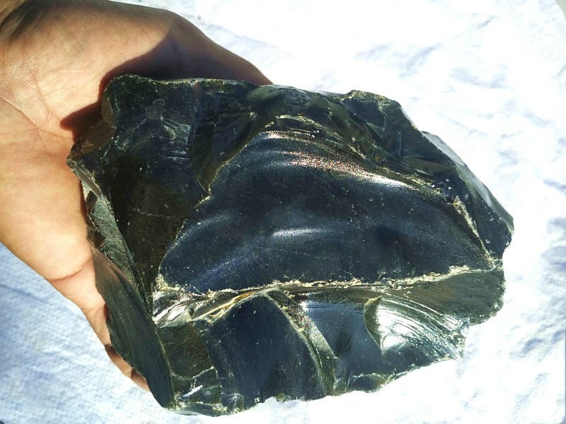 天然金曜石原石毛料 金色石雕刻料标本石能量石风水摆件 800克左右1-2