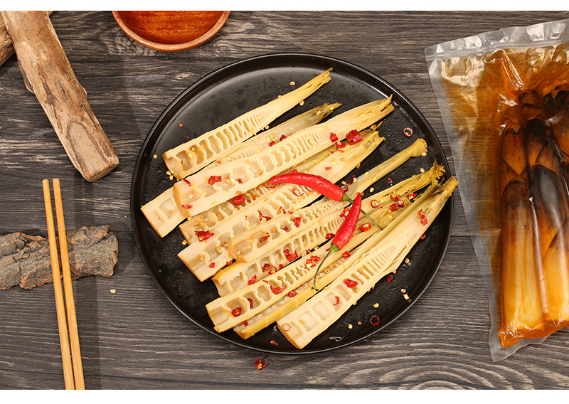 网红手剥笋开袋即食1000g香辣竹笋脆笋尖泡椒竹笋手