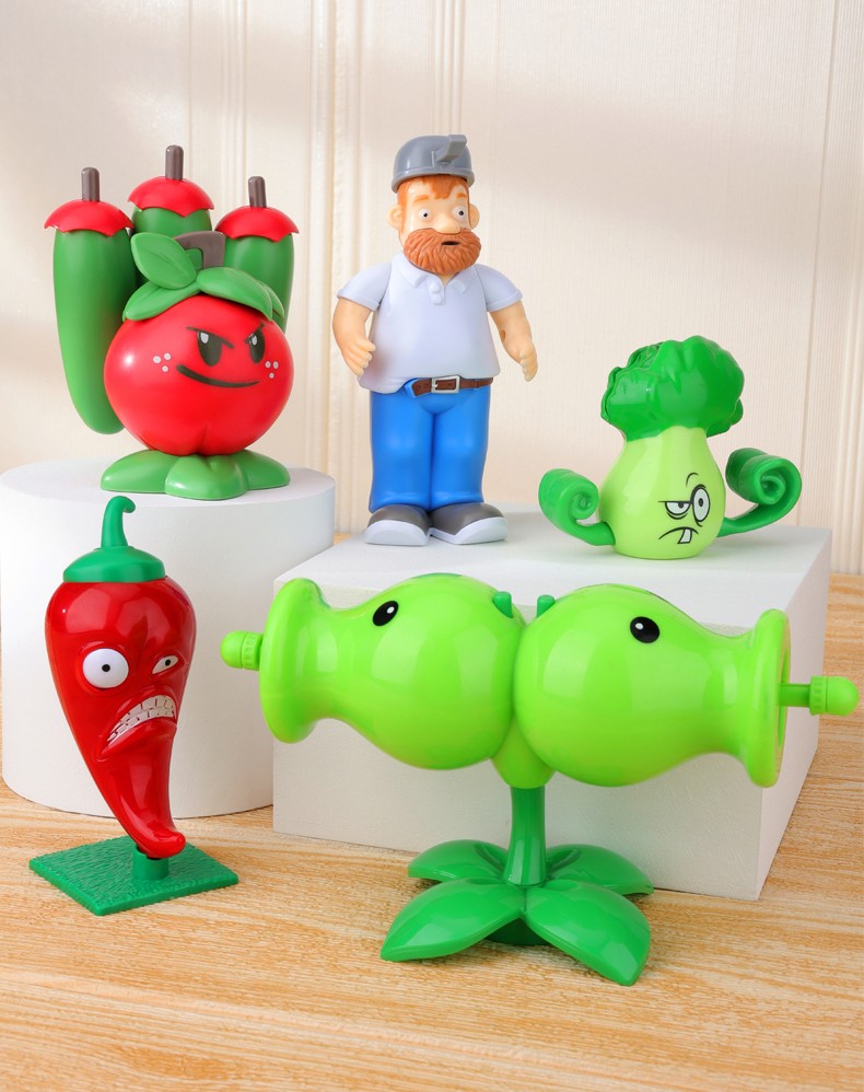 植物大战僵尸的玩具单个潜伏芹菜猫尾草苇玉米加农炮向日葵苹果追击炮