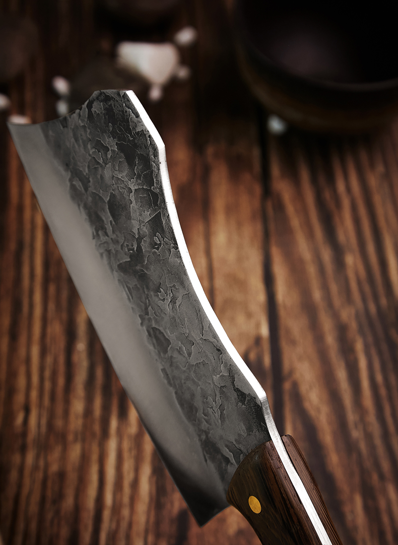 楚家刀手工锻打砍骨刀家用玄铁切骨菜刀剁骨肉刀斩骨刀砍骨头专用刀