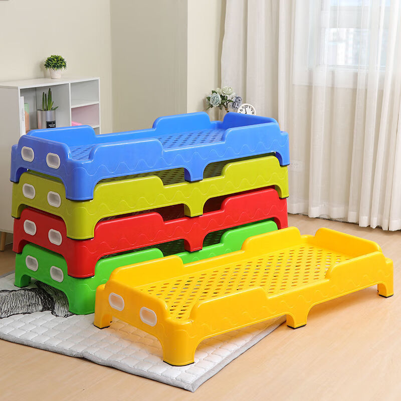 山口久乘幼儿园床塑料床单人专用午休托管创新叠叠午睡床宝宝早教小床