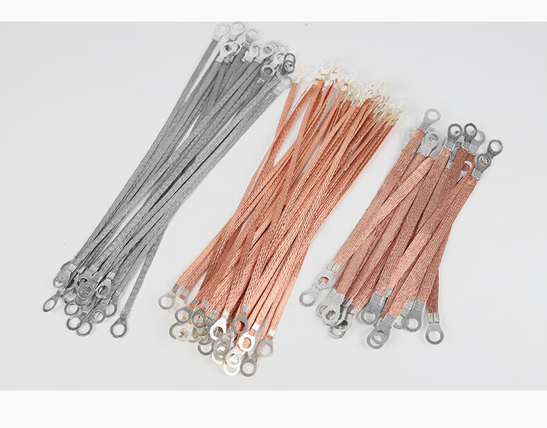 跨接线桥架接地线铜编织带铜包铝25平方30cm电箱连接导电