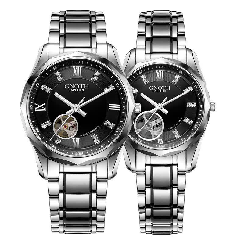 格诺(gnoth)手表男女休闲时尚商务情侣手表男士女士手表自动机械表