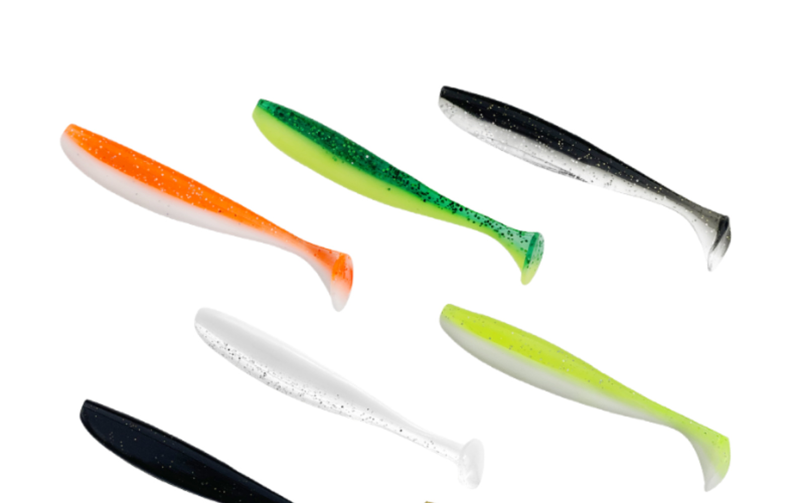 路亚饵t尾软虫爆钓双色t尾软饵单色卷尾钓鱼诱饵755cm鱼饵路亚单色