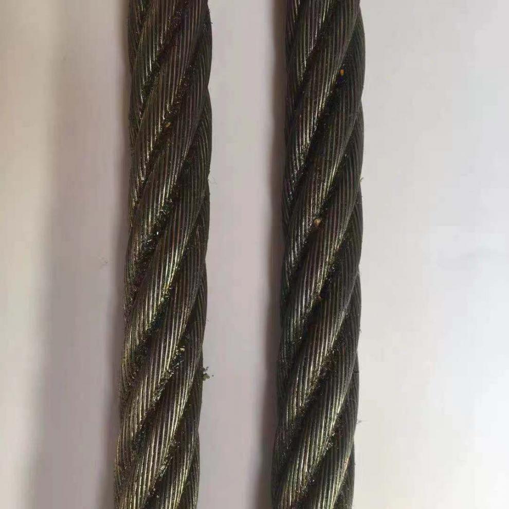 6股麻芯涂油钢丝绳行车电动葫芦龙门吊塔吊卸料平台索道卷扬机用61911