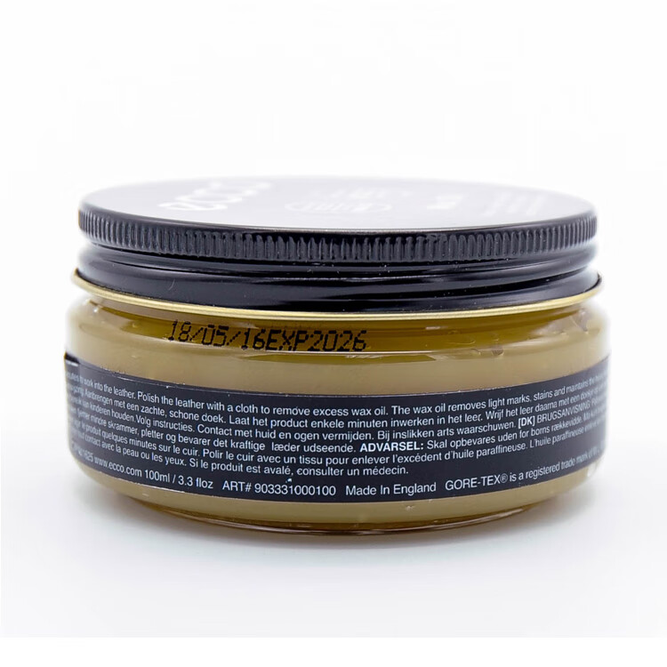 ecco爱步鞋护理清洁专用牦牛皮护理鞋油透明鞋蜡9033310国内现货浴室