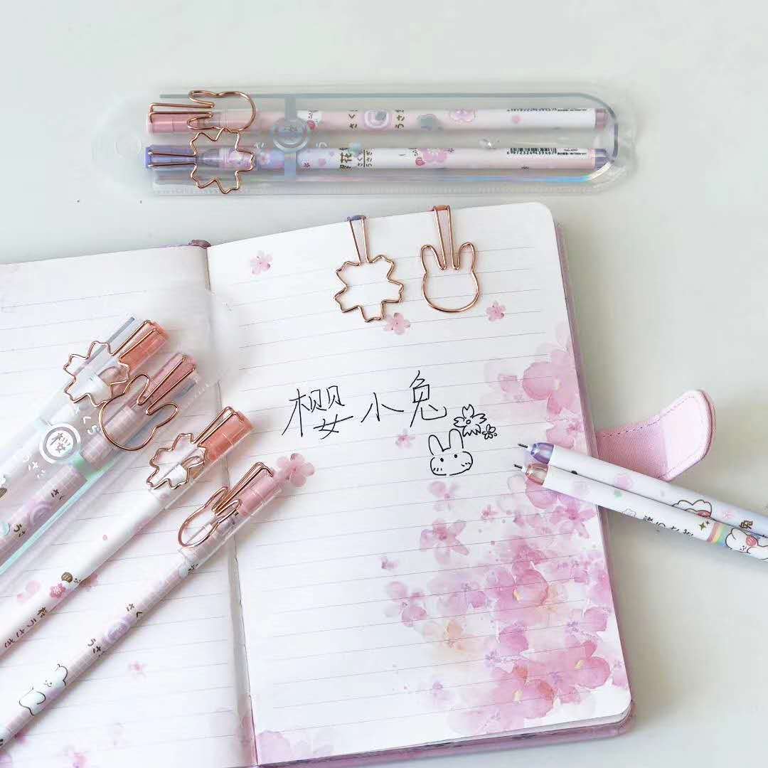 左一仁闺蜜笔两人一对少女笔高颜值笔网红古风笔好看的笔可爱黑水笔