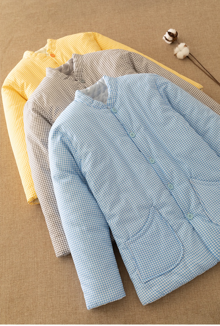 东北大棉袄手工女士棉袄加厚格子棉服中老佬年外穿保暖棉衣花棉袄