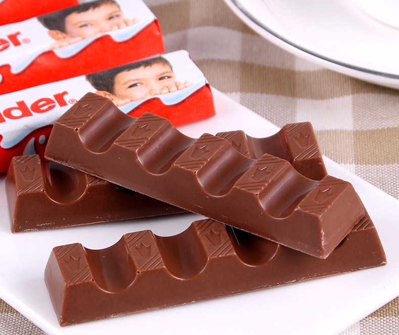 kinder健达牛奶巧克力8条装建达网红儿童糖果年货小零食健达巧克力100