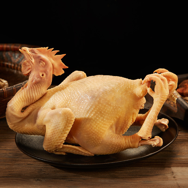 卫食园脆皮鸡600g半只现卤现发盐水鸡熟食即食真空包装发货脆皮鸡600g