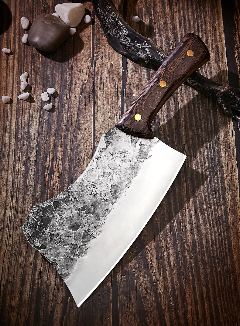 楚家刀手工锻打砍骨刀家用玄铁切骨菜刀剁骨肉刀斩骨刀砍骨头专用刀