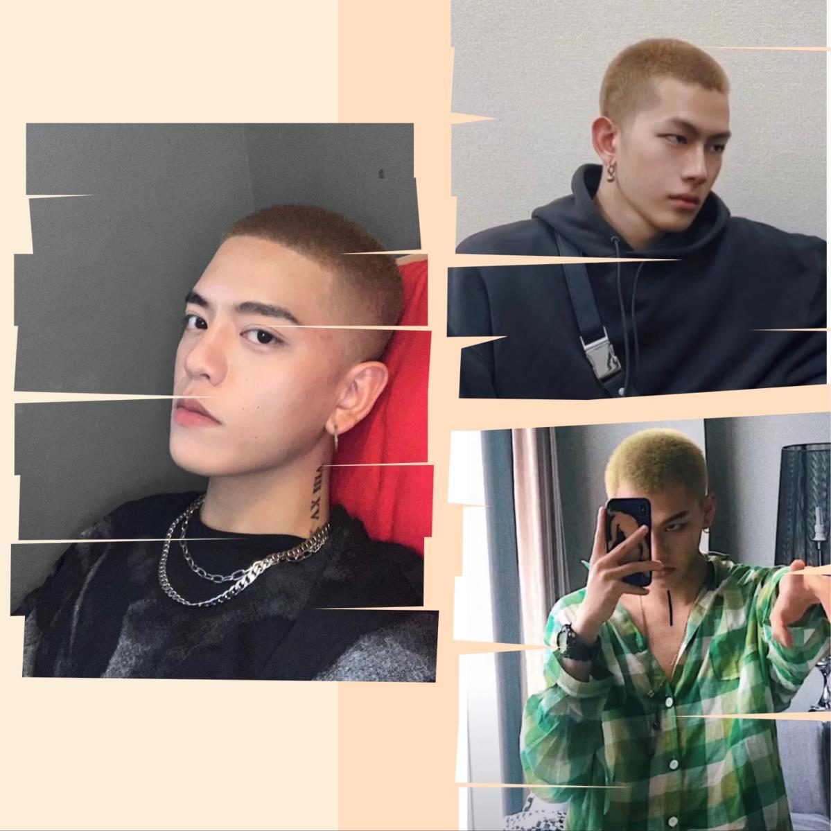 染发剂膏男士寸头短发专用流行色漂发剂褪色白金色自己在家染头发