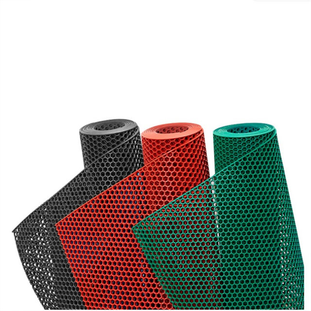 镂空防水垫耐磨牛筋六角蜂巢防滑pvc地胶橡胶垫室外户外地垫满铺定制